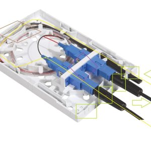 CAJA ROSETA OPTICA 2 PUERTOS