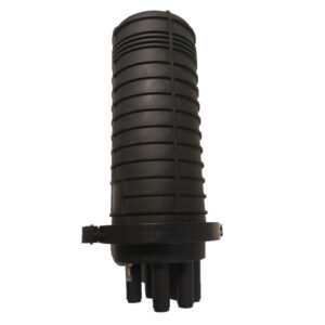 caja de empalme hasta 144 fibras, incluye 6 cassette de 24 FO y valvula