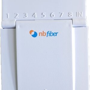 Caja Indoor FTTH completa con 8 adaptadores SC/APC + Splitter 1x8 PLC