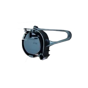 Abrazadera de retención dieléctrica para cable redondo de 5 mm de diámetro.