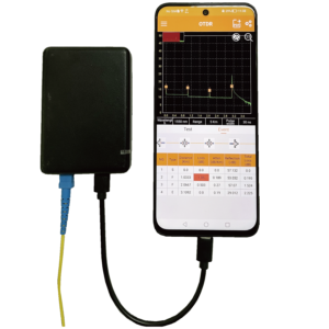 Modulo OTDR 20dB para celulares Android, SC-APC, 1625nm