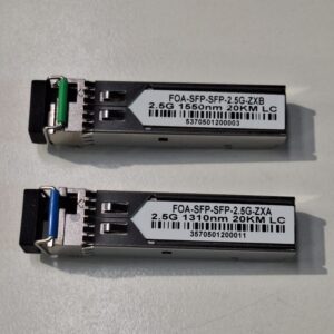 SFP + BIDI, 2.5G, SM 1310/1550nm, 20KM